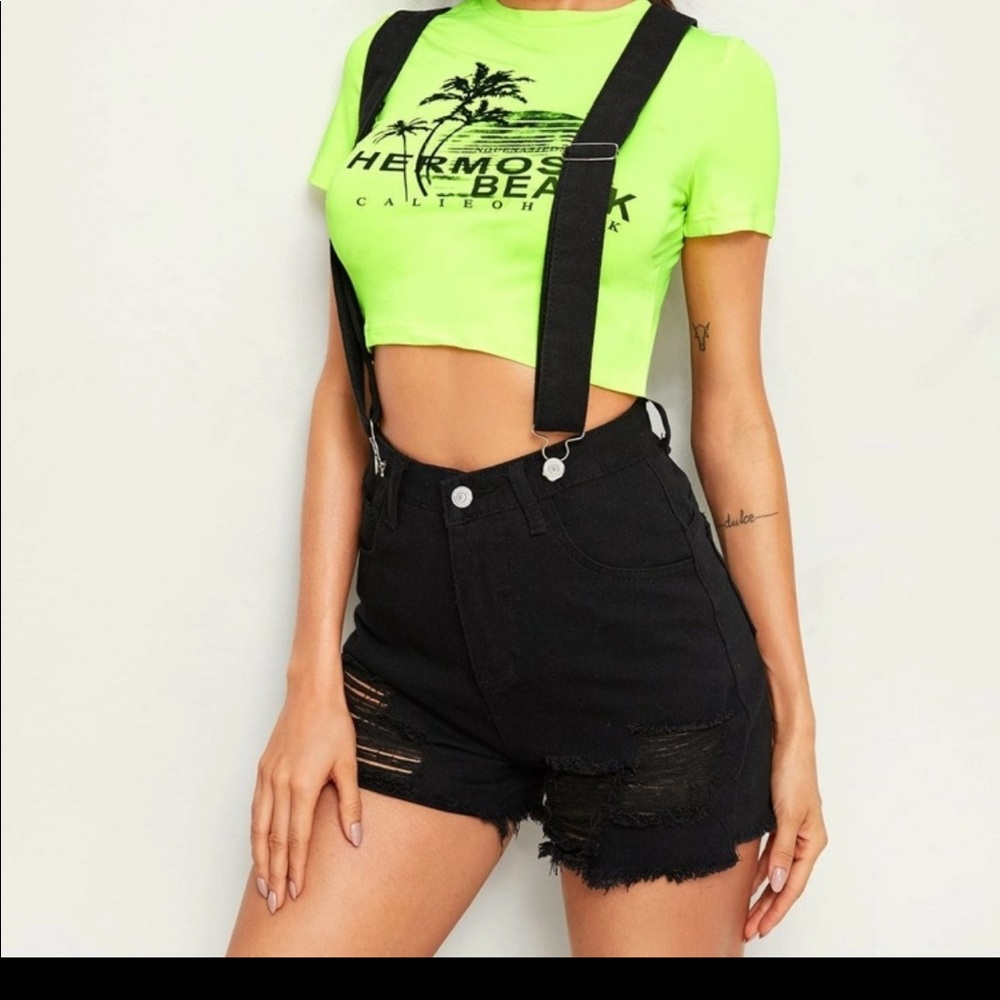 Black shorts jumper